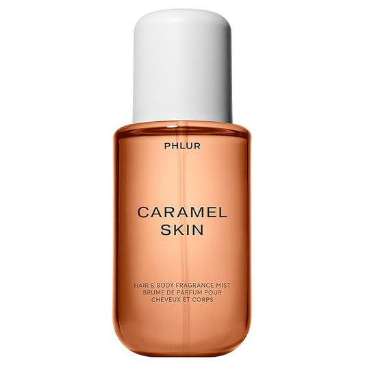 PHLUR Caramel Skin Body Mist - Hair & Body Mist Fragrance - Caramel Body Spray with Vanilla, Brown Sugar, Bergamot, Sandalwood & Musk (8 Fl Oz)-BrightBean Baby