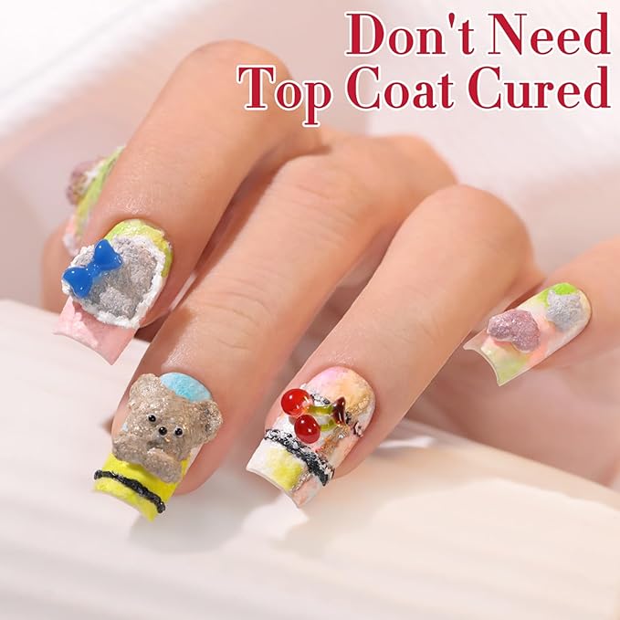 Double Rhythm 3D Nail Gel Solid Sculpting Gel for Nail Art Non-Sticky Hard Gel for Building Carving Molding Nail Extension Soak Off UV/LED Salon Home DIY 0.5 Oz (Gypsum Dark Gold)-BrightBean Baby