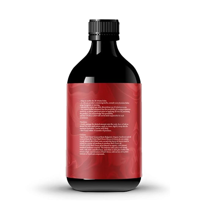 UN·SUL·LIED Red Clover Multipurpose Oil For Hair and Skin, 4 oz-BrightBean Baby