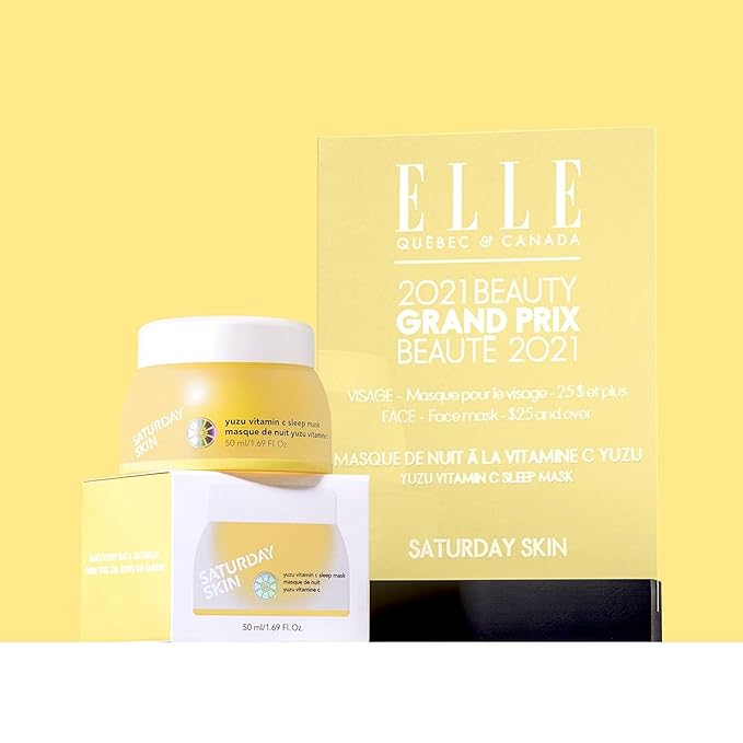 Saturday Skin Yuzu Vitamin C Sleep Mask Regenerist Retinol Ultra Rich Face Moisturizer Cream Smooth Skin and Reduce Wrinkles Ideal for All Skin Types-BrightBean Baby