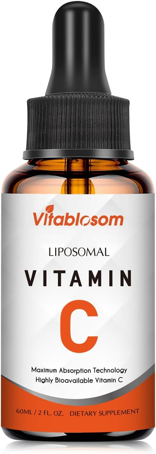 Liposomal Vitamin C Liquid Drops Supplement for Adults, Maximize VIT C, 60ml (1 Bottle)-BrightBean Baby