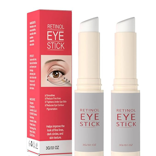 2Pcs Retinol Eye Stick, Retinol Under Eye Cream for Puffiness and Dark Circles, Hydrating Eye Cream Anti Aging for Enhanced Under Eye Nourishment.-BrightBean Baby