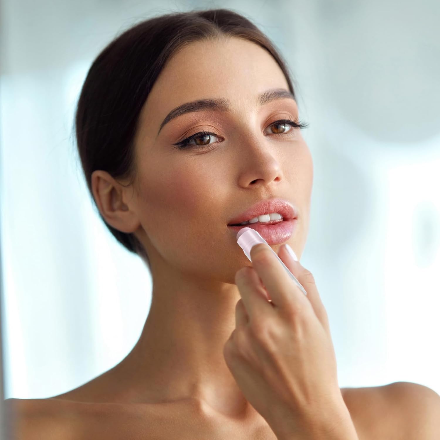 Maitys 64 Pcs Lip Balm Tubes 5 ml Empty Lip Gloss Balm Containers Refillable Rotatable Plastic Lipstick Tubes DIY Lip Gloss Holder for DIY Cosmetic (Clear)-BrightBean Baby