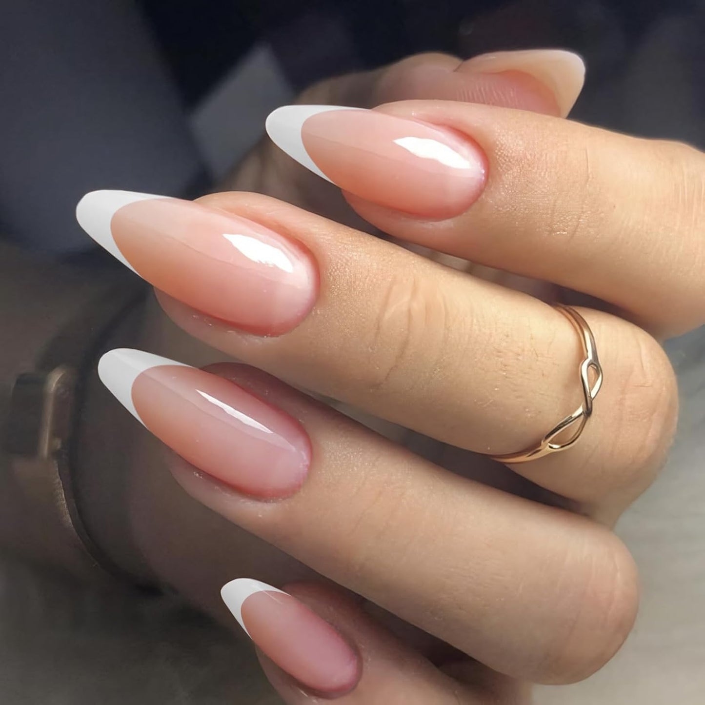 Born Pretty French Manicure Kit, Nail Stamper and 2Pcs Gel Nail Polish, Include Jelly Nude White Colors for French Tip DIY Salon, U V Light Cure-BrightBean Baby