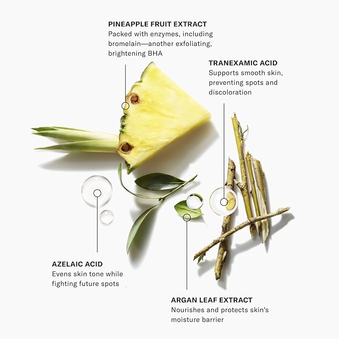 Josie Maran Pure Argan Oil + Liquid Exfoliant Kit - Anti Aging Hyperpigmentation Treatment & Hydrating Argan Oil for Dry Skin - Body Skin Care Products For Everyday Use (3.4 oz)-BrightBean Baby