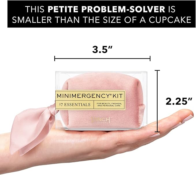 Pinch Provisions Velvet Minimergency Kit, for Her, Includes 17 Must-Have Emergency Essential Items, Compact, Multi-Functional Pouch, Gift for Parties and Birthdays-BrightBean Baby