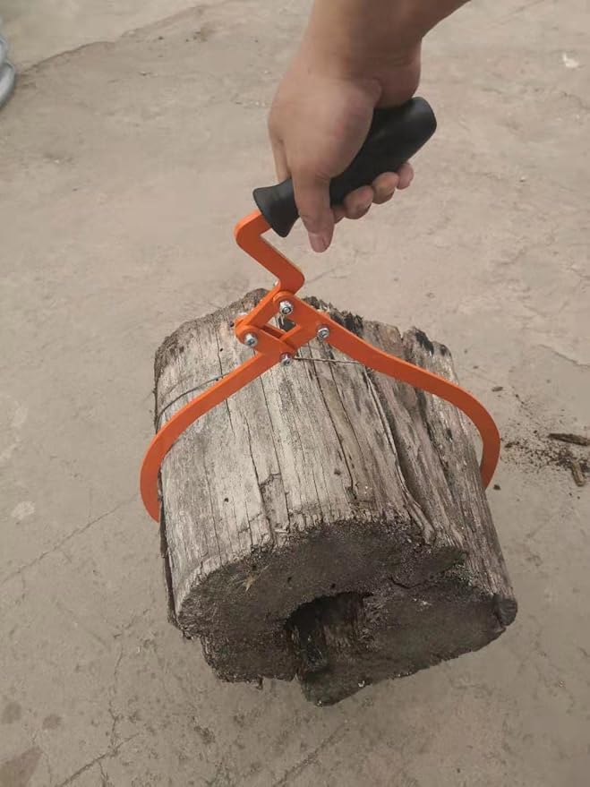 20" Log Tongs Logging Skidding Tongs Non-Slip Grip- Log Lifting, Handling, Dragging & Carrying Tool