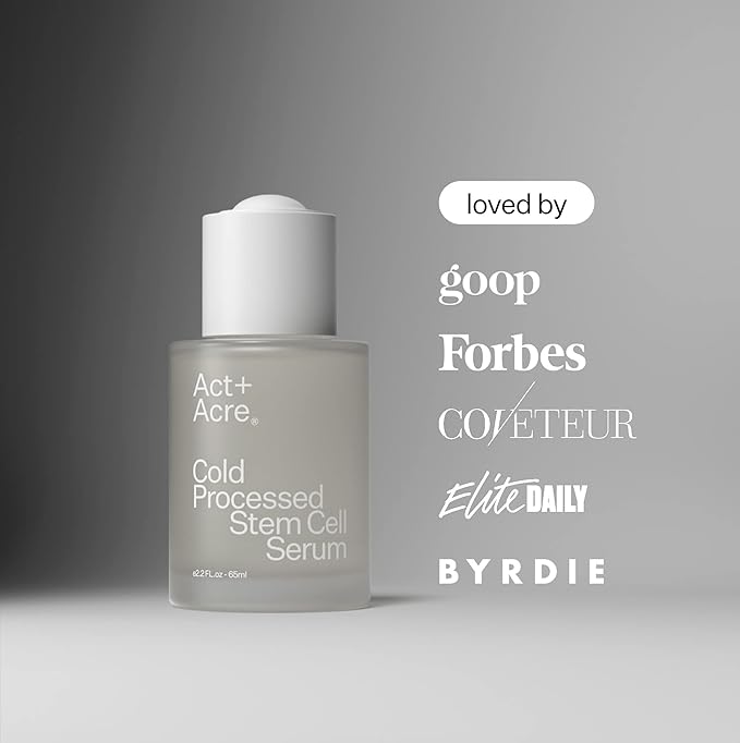 Act+Acre 3-Pack Mini Cold Processed Stem Cell Scalp Serum - Promotes Thicker, Fuller-Looking Hair - Soothes and Hydrates - Sulphate and Paraben Free - Aloe Vera for Improved Scalp Health-BrightBean Baby