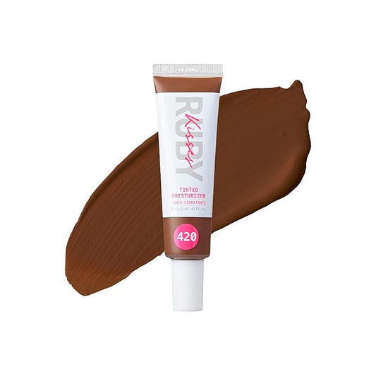 Ruby Kisses Tinted Moisturizer, Hydration, Calm & Revitalize Skin, Skin Perfecting, Blur Pores & Fine Lines, Natural Finish & All-Day Comfort Wear (Chestnut)-BrightBean Baby