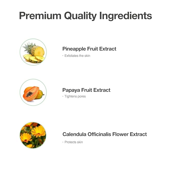 Daily Botanicals Enzyme Peel – Gentle Exfoliating Gommage with Pineapple & Papaya Extracts, Natural Enzyme Peel for Refines Pores & Smooths Texture 2.53 fl.oz (75ml)-BrightBean Baby