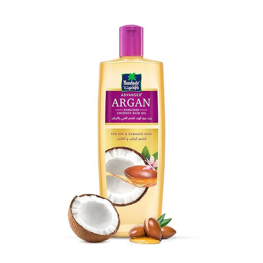 Parachute Advansed Argan Hair Oil with Coconut | Repairs Dry & Damaged Hair| Strengthens Hair & Boosts Shine| Controls Frizz| No Parabens & Silicones| 10.1 fl.oz-BrightBean Baby