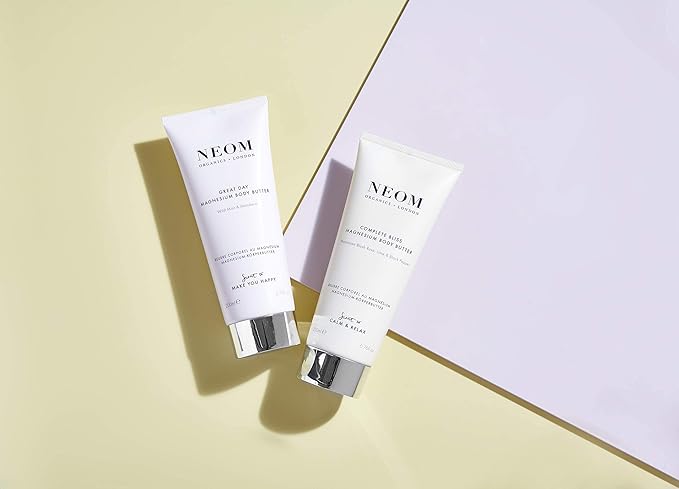 Neom- Great Day Magnesium Body Butter, 200ml | Mandarin & Wild Mint | Cream Moisturiser With Essential Oils | Nourish & Soften | Fresh & Zesty-BrightBean Baby