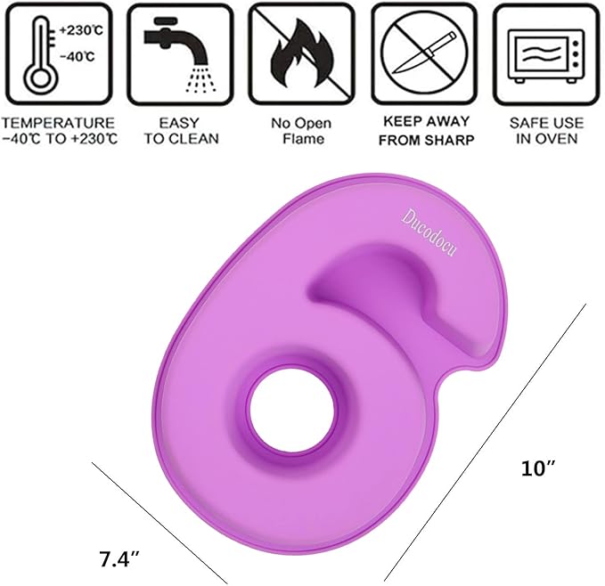 Ducodocu Large Silicone Number Cake Mould 3D Novelty Cake Pan DIY Baking Mold for Birthday Anniversary Number of 6