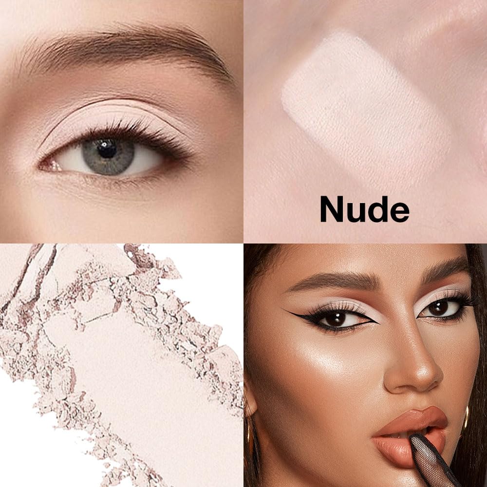 AMY'S DIARY White Black Pink Matte Eyeshadow Palette 3 pics set – Long-Lasting & Highly Pigmented, Vegan & Cruelty-Free-BrightBean Baby