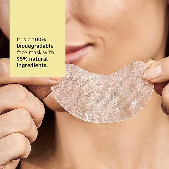 Eye Masks for Anti-Fatigue & Illuminating, Pack of 5 Pairs - Reduces Dark Circles, Puffiness - Hydrating with Vitamin C, Cucumber, Hyaluronic Acid - Vegan, Cruelty-Free Skincare Treatment-BrightBean Baby