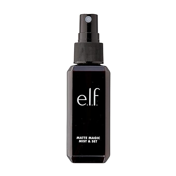 e.l.f. Matte Magic Mist & Set - Small, Lightweight, Long Lasting, Mattifying, Revitalizes, Controls Shine, Refreshes, Hydrates, All-Day Wear, 2.0 Fl Oz-BrightBean Baby