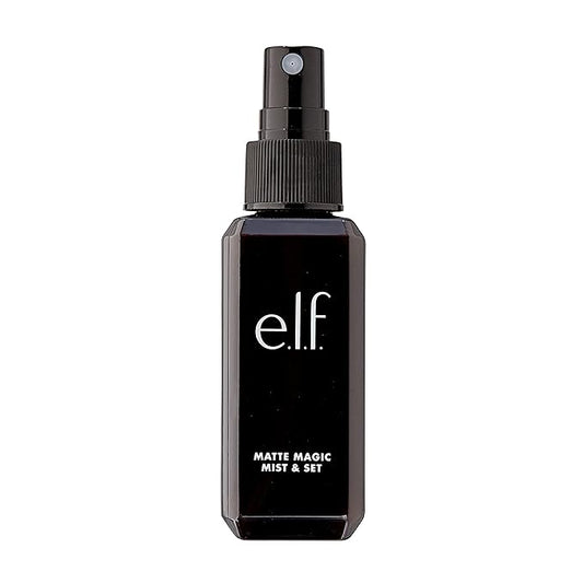 e.l.f. Matte Magic Mist & Set - Small, Lightweight, Long Lasting, Mattifying, Revitalizes, Controls Shine, Refreshes, Hydrates, All-Day Wear, 2.0 Fl Oz-BrightBean Baby