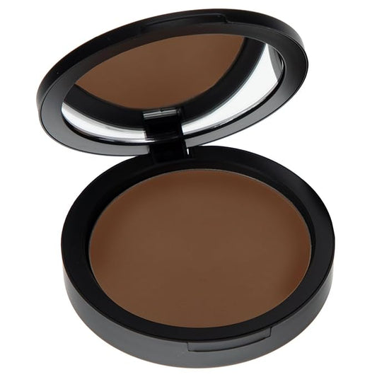 Mineral Dual Powder in COFFEE BREAK (Extra Dark) | 4-in-1 Pressed Mineral Foundation with SPF 15 for Flawless Glow & Soft Looking Skin | Oil Free, Talc Free, Gluten Free | 0.45 Oz | by Mommy Makeup-BrightBean Baby