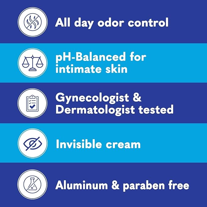 Summer's Eve, Whole Body Deodorant for Women, Ultimate Odor Control, Aluminum Free Deodorant, 3 Fl Oz + Daily Feminine Wipes with Boric Acid, Removes Odor, On-the-go Body Wipes with pH Balance, 12 ct-BrightBean Baby