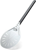 Pizza Turning Peel, 8-inch Metal Pizza Turner, Aluminum Turning Peel