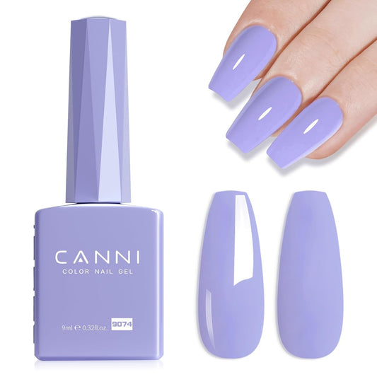 CANNI Purple Gel Polish, 1Pcs Cold Purple Nail Polish Gel High Gloss Soak Off UV Nail French Nail Manicure Salon DIY-BrightBean Baby