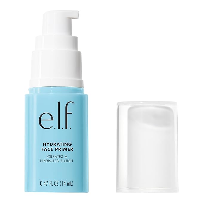 e.l.f. Hydrating Face Primer, Makeup Primer For Flawless, Smooth Skin & Long-Lasting Makeup, Fills In Pores & Fine Lines, Vegan & Cruelty-free, Small-BrightBean Baby