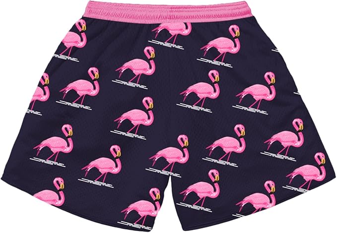 Fashion Funny Animal Printing Swim Trunks 5 inch Inseam Quick Dry Active Board Shorts for Men-BrightBean Baby