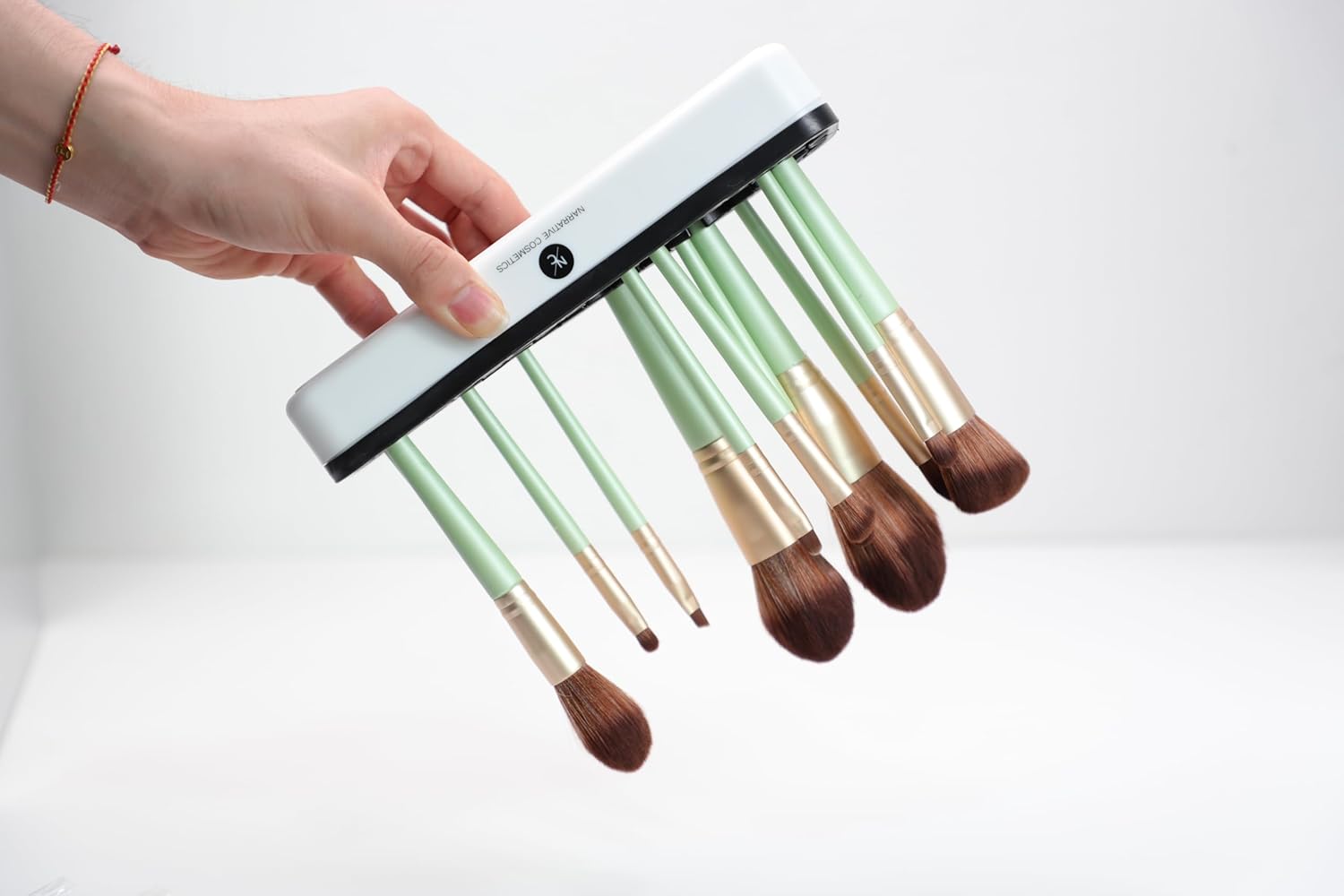 Upright Silicone Brush Holder with Square Corners - Black-BrightBean Baby