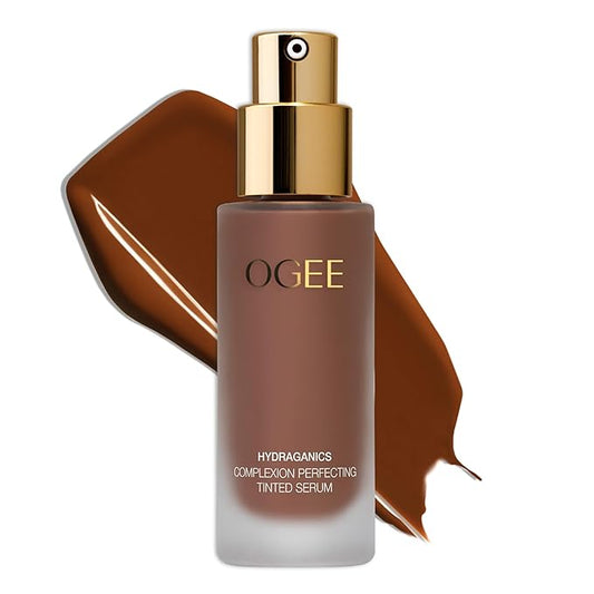 Ogee Complexion Perfecting Liquid Foundation - Lightweight Tinted Moisturizer For Face (Acacia 12.25C - Deep, Red Undertones) - with Vitamin C & Jojoba Oil - Certified Organic & Made in USA-BrightBean Baby