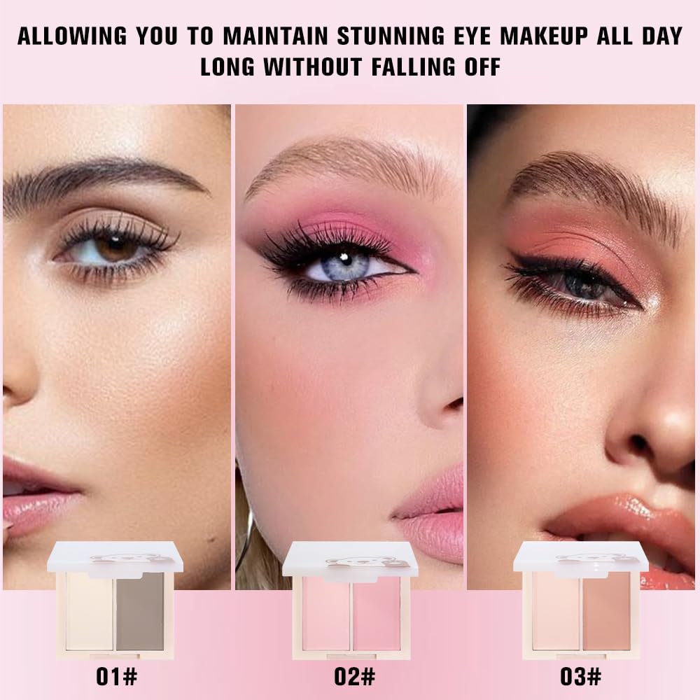 AMY'S DIARY Matte Eyeshadow, Lavender Pink Eyeshadow, Ultra-fine Lightweight Powder, Multiuse Blendable Eye shadow and Blush Makeup, Daily Matte Warm Tone Eyes Makeup, Half Pink (02#)-BrightBean Baby