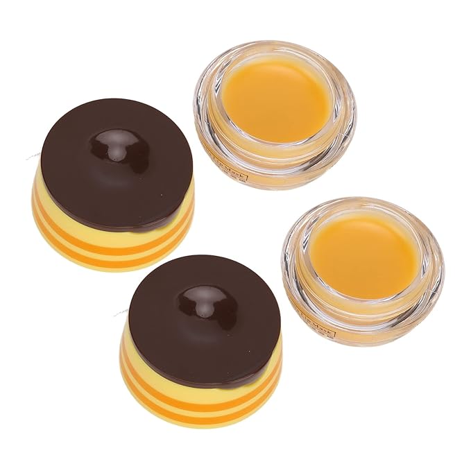 2pcs Honey Lip Balm, Lip Hydrating Prevention Dry and Cracked Lip Scrubs Exfoliator, Day and Night Repair Lip Sleeping Masks Honey Lip Balm-BrightBean Baby