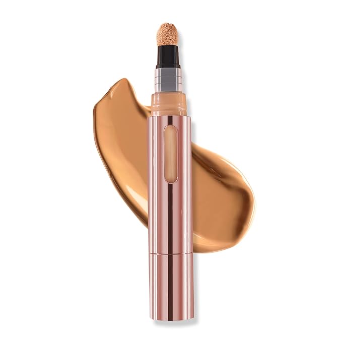 Mally Beauty - The Plush Pen Brightening Concealer Stick - Tan - Hydrating Turmeric, Vitamin E, and Hyaluronic Acid Infused Formula - Medium Buildable Coverage with a Natural, Smooth Finish-BrightBean Baby