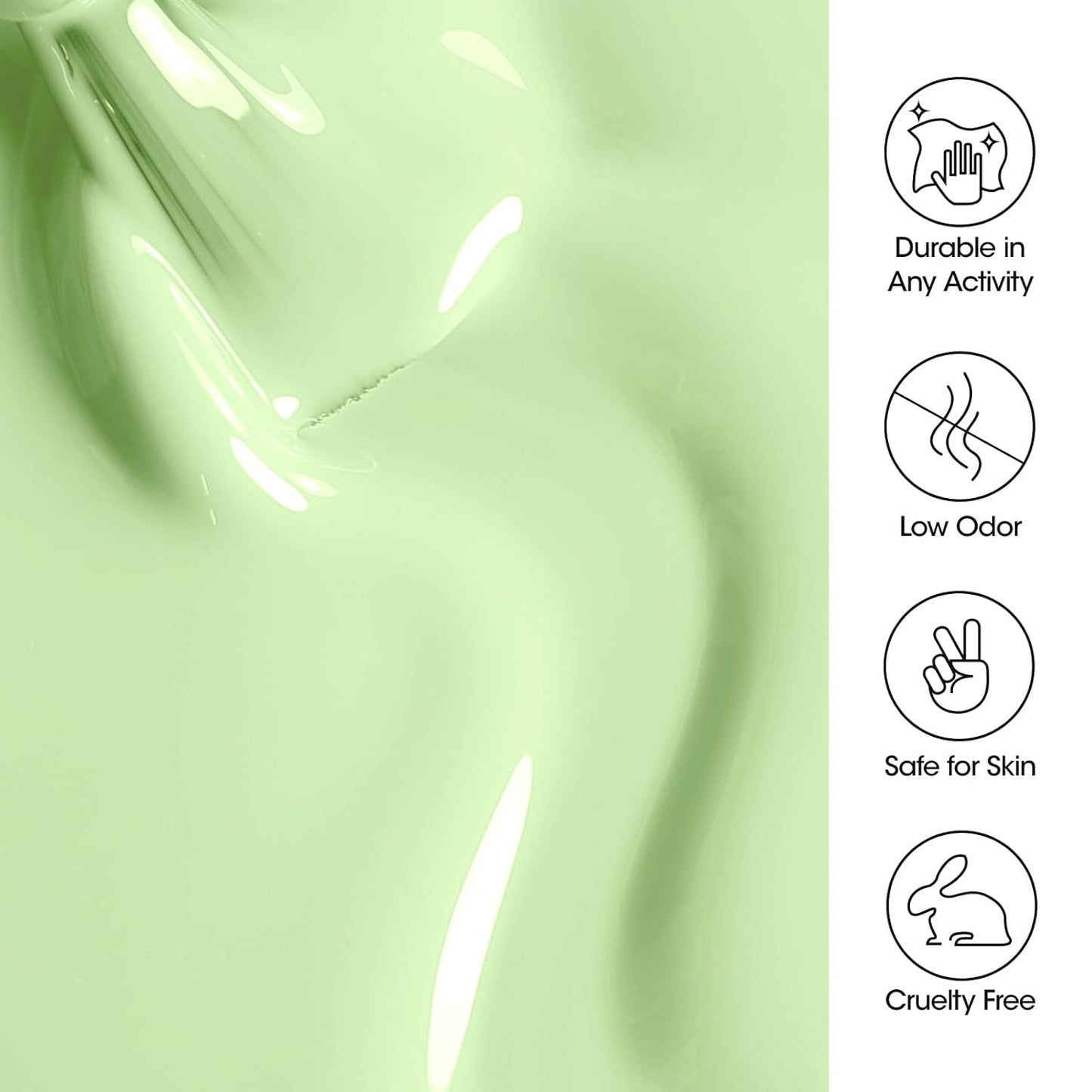 Gellen Green Gel Nail Polish, Mint Green Gel Polish Pastel Green Nail Polish Gel Light Green Soak Off U V LED Nail Lamp Gel Polish Home Salon Nail Art DIY Manicure Gift for Women Gilrs, 0.61 Fl Oz-BrightBean Baby