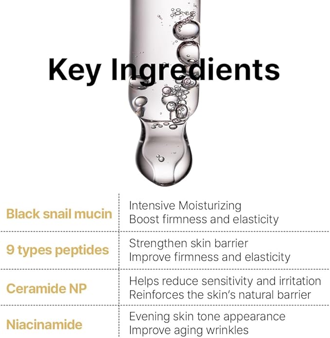 Farmstay Black Snail & Peptide 9 Perfect Toner, Snail Mucin Toner for Elastic & Glow Skin, Moisturizing & Anti-Aging, Smooths & Refine Skin Texutre, Korean Skin Care, for Women & Men, 4.05 Fl. Oz-BrightBean Baby