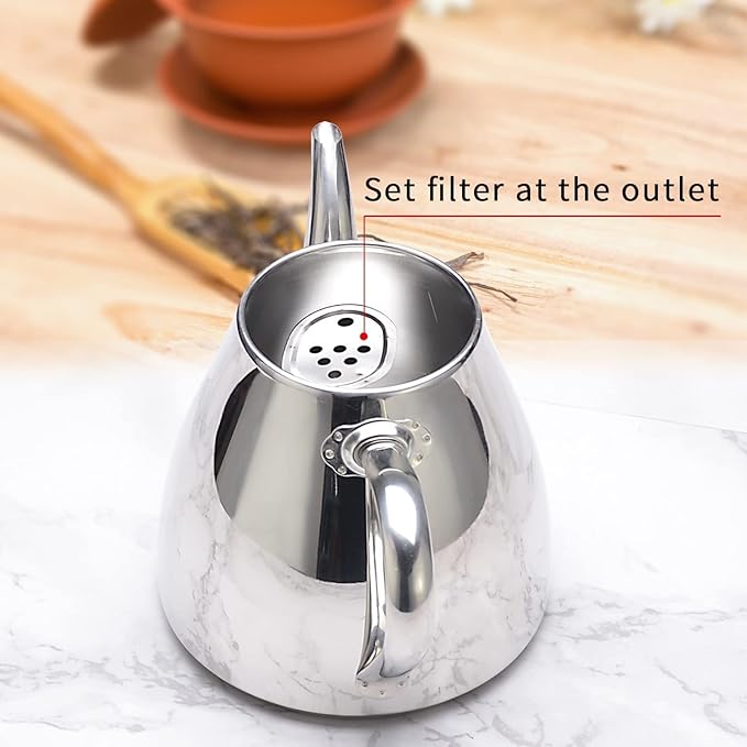 SANQIAHOME Stainless Steel Teapot Coffee Servers 2000ml