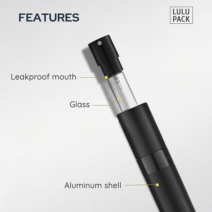 Travel Perfume Bottle Refillable - Cologne Spray Atomizer Mini - Small Travel Size Empty Sprayer for Refill Sample Container - Portable Fragrance Decant Dispenser for Women Men 8ml 4PCS Grey-BrightBean Baby