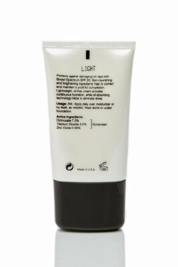 Brightening Color Correcting CC Cream SPF 20 mediam coverage - 4 in 1 - Foundation sunscreen anti aging moisturizer (Light)-BrightBean Baby