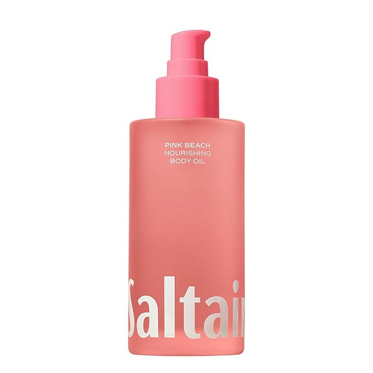Saltair Body Oil. Luxurious Pink Beach After Shower and Bath Oil Moisturizer for Women. Botanical, Non-Greasy, and Well-Absorbing Lotion for Hydrating Dry Skin. 4oz Pump Bottle-BrightBean Baby