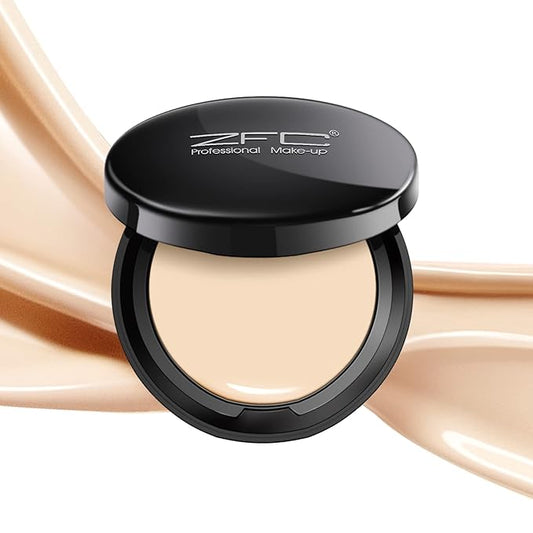 Foundation Makeup Concealer, Medium-to-Full Coverage Foundation Cream, Long Lasting Waterproof Up to 12HR Hybrid Setting Powder-BrightBean Baby