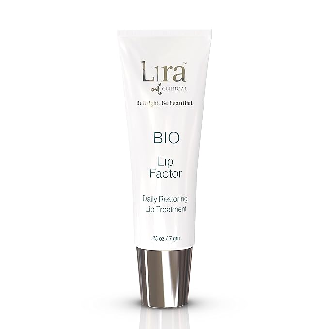 Lira Clinical Bio Lip Factor - Lip Balm SPF 15 for Soft, Full, and Supple Lips - Lip Treatment with Peptides, Vitamin C, E, Jojoba Oil, Avocado Oil - Lip Moisturizer for Dry Lips - 0.25 Ounce-BrightBean Baby