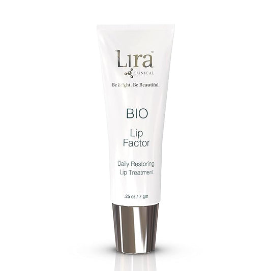 Lira Clinical Bio Lip Factor - Lip Balm SPF 15 for Soft, Full, and Supple Lips - Lip Treatment with Peptides, Vitamin C, E, Jojoba Oil, Avocado Oil - Lip Moisturizer for Dry Lips - 0.25 Ounce-BrightBean Baby