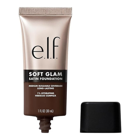 e.l.f. Soft Glam Foundation, Medium Coverage, Long-Lasting & Buildable Foundation For A Smooth, Satin Finish, Vegan & Cruelty-Free, 65 Rich Neutral-BrightBean Baby
