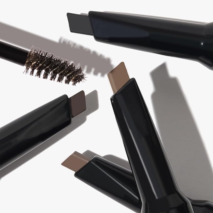 LAURA GELLER NEW YORK Sculpt-n-Stay Waterproof Brow Pencil & Gel- Soft Black-BrightBean Baby