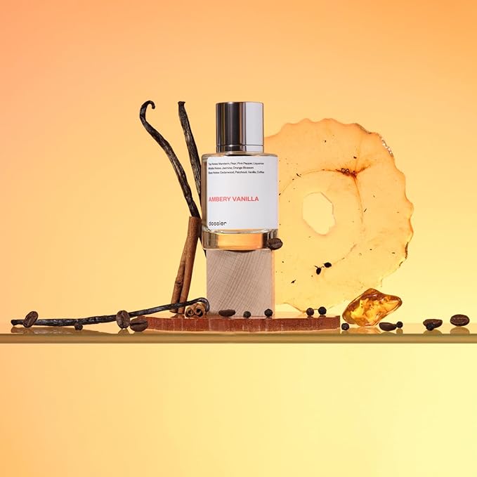 Dossier - Ambery Vanilla 3.4Oz (100ml) - Eau de Parfum - Inspired by YSL's Black Opium - Long-lasting Fragrance - Feminine-BrightBean Baby