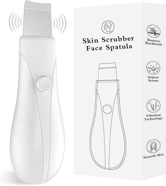 Skin Scrubber Face Spatula Skin Spatula Pore Cleaner Blackhead Remover Tools for Facial Deep Cleansing Skin Care Tool for Men and Women (White)-BrightBean Baby