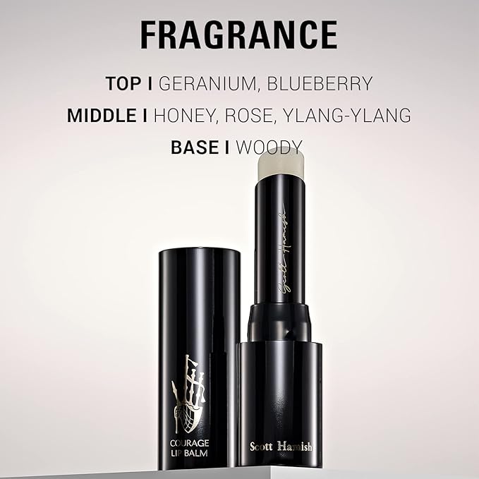 Courage Lip Balm – Hydrating Lip Balm for Men - Shea Butter & Cica to Moisturize & Soothe Dry, Chapped Lips – Anti Aging Lip Moisturizer to Restore Radiance and Improve Softness of Lips, 0.12oz.-BrightBean Baby