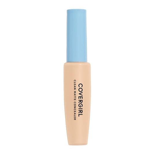 COVERGIRL - Clean Matte Concealer, Oil-Free, Lightweight Formula, Blendable, Natural-Looking Coverage, 100% Cruelty-Free-BrightBean Baby