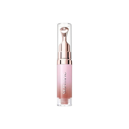 Hydrating Brightening Lip Serum, Nourishing Hydration Tinted Lip Stain, Plumping Lip Gloss with Polypeptide Squalane (02 Coral Rose)-BrightBean Baby