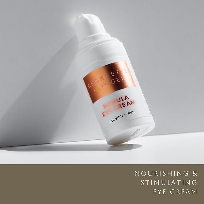 Georgette Klinger Marula Eye Cream - Anti-Aging, Caffeine-Infused Gentle Formula - Reduces Redness, Puffiness, and Dark Circles, while Hydrating and Brightening Skin - 1/2 oz-BrightBean Baby