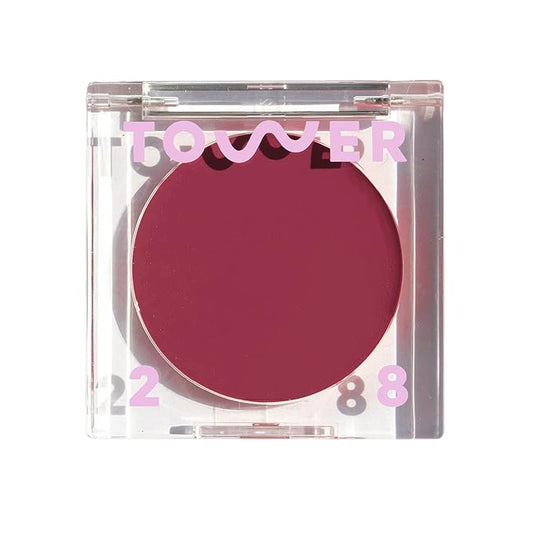 Tower 28 Beauty BeachPlease Cream Blush for Cheeks and Lips - Multi-Purpose Lip and Cheek Tint in Berry Blush - for Sensitive Skin – Color AFTER HOURS, Luminous Finish-BrightBean Baby